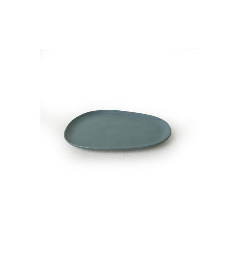 Cake Serving Set, 6 Pieces, Matte Green, 100% Ceramic, Antibacterial