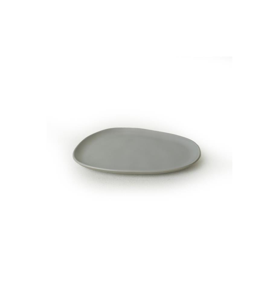 Cake Serving Set, 6 Pieces, Matte Grey, 100% Ceramic, Antibacterial