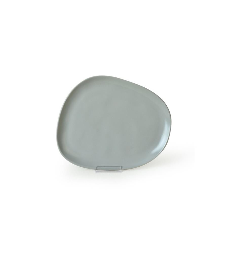 Servierteller-Set, 6-teilig, Mattgrau, 100 % Keramik, antibakteriell
