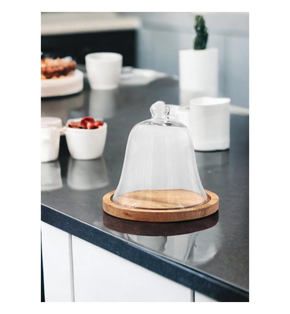 Assiette de service pour gâteaux, transparente, 100% VERRE