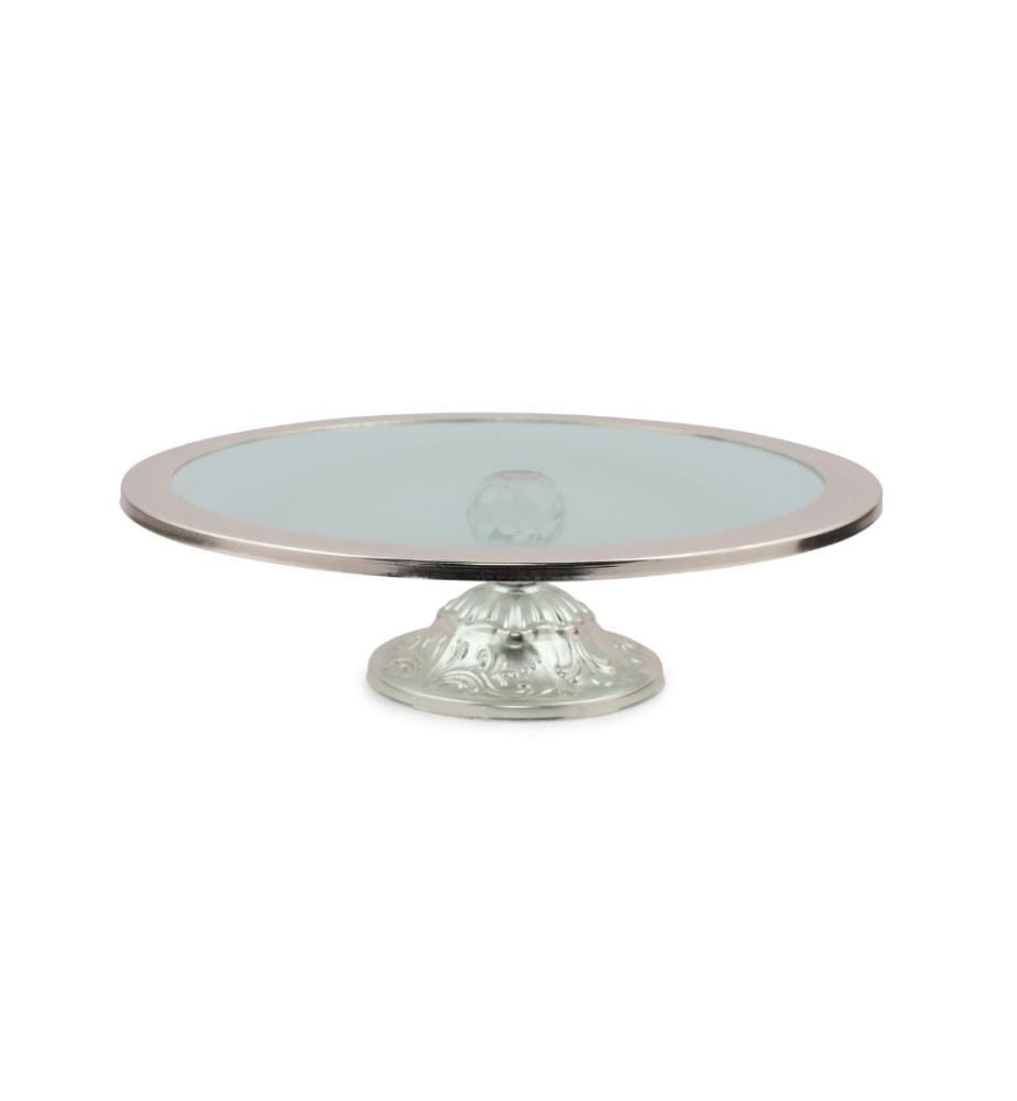 Dessertteller, Silber, Edelstahl