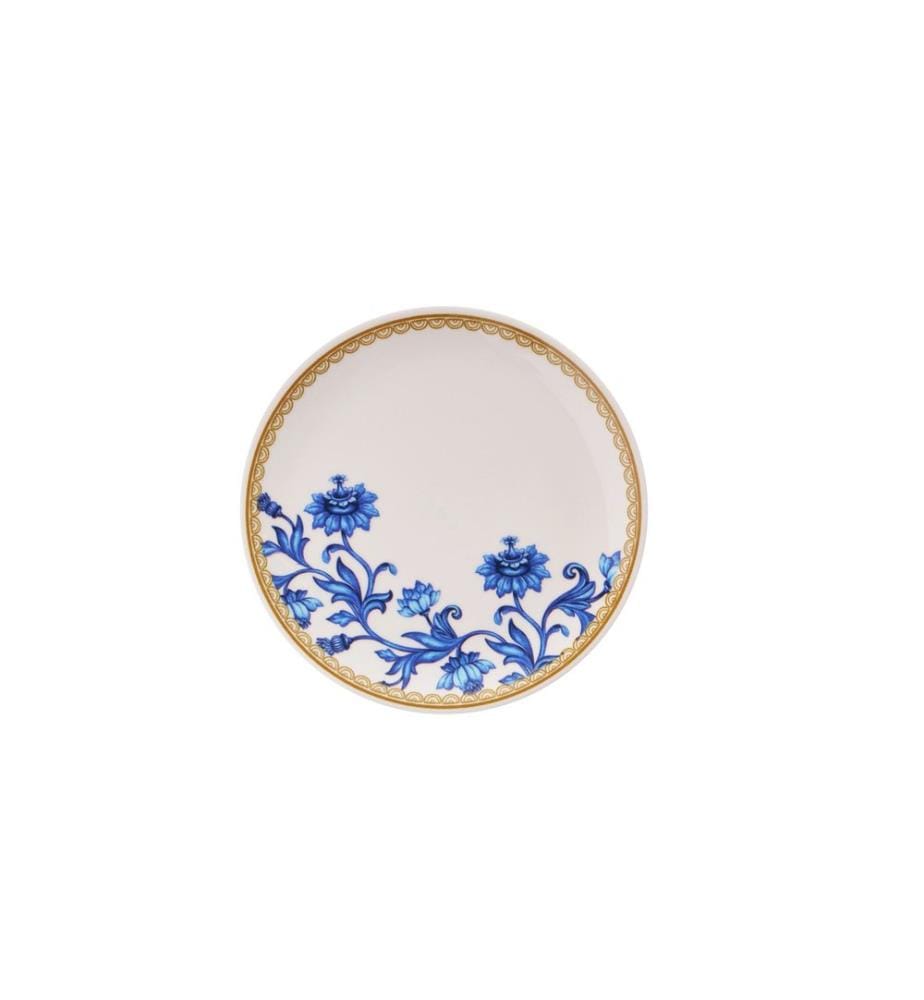 Dessertteller-Set, 6-teilig, Gold, Blau, Weiss, 100 % Keramik