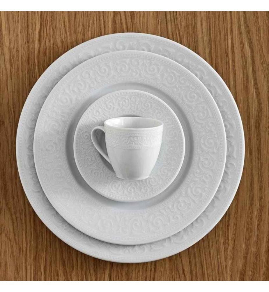 Service de table, 83 pièces, blanc, porcelaine