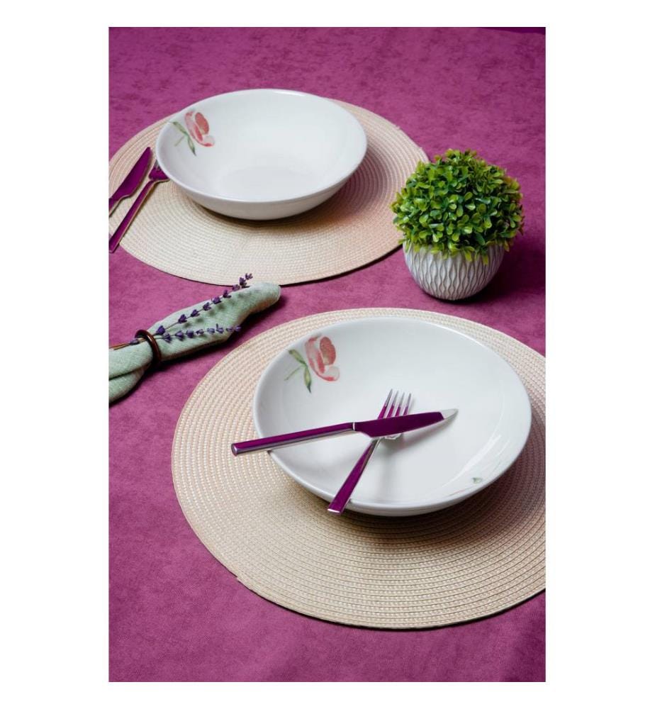Salatschüssel-Set, 2-teilig, 100 % Porzellan, mehrfarbig