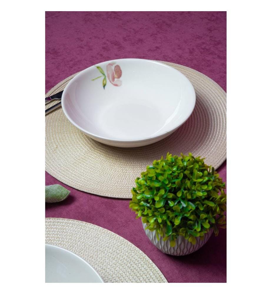 Salatschüssel-Set, 2-teilig, 100 % Porzellan, mehrfarbig