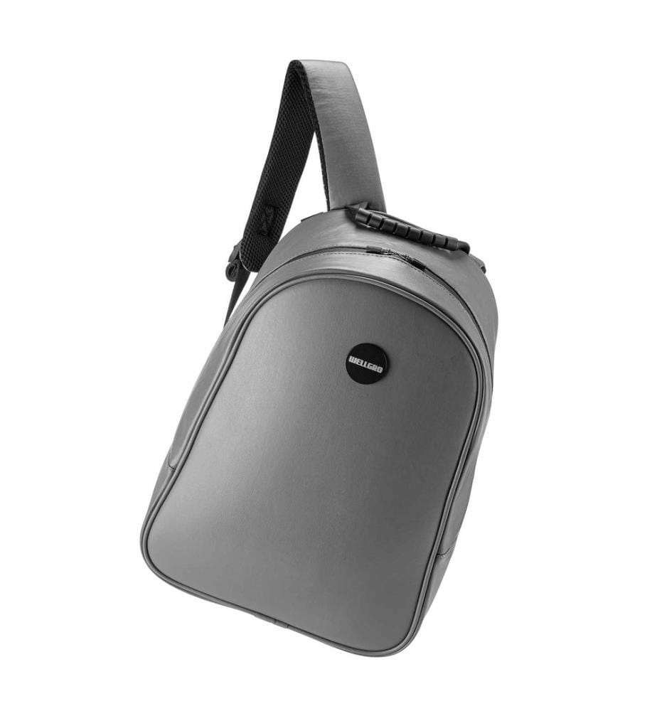 Wickeltasche, 100 % PU-Leder, Grau