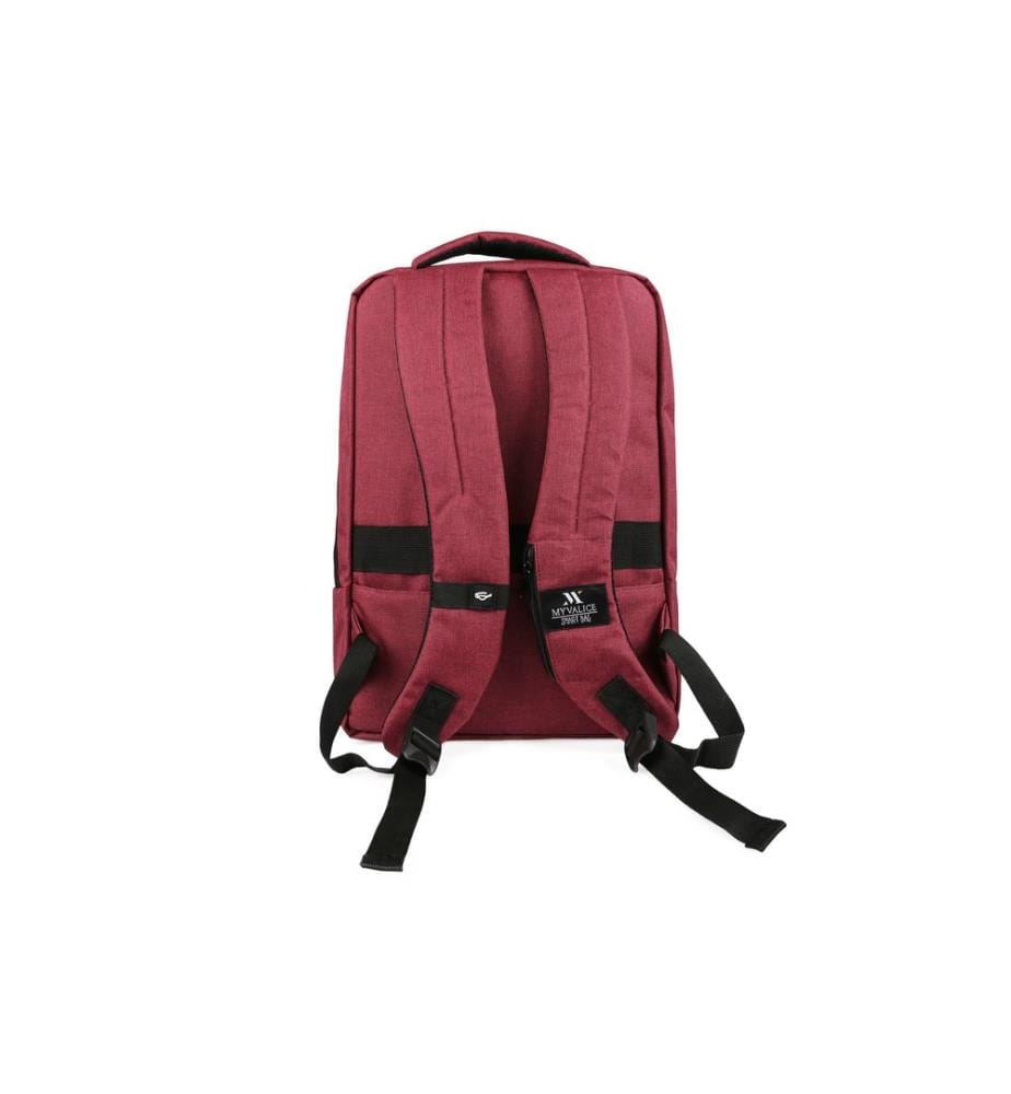 Sacoche pour ordinateur portable, tissu imperméable, rouge bordeaux