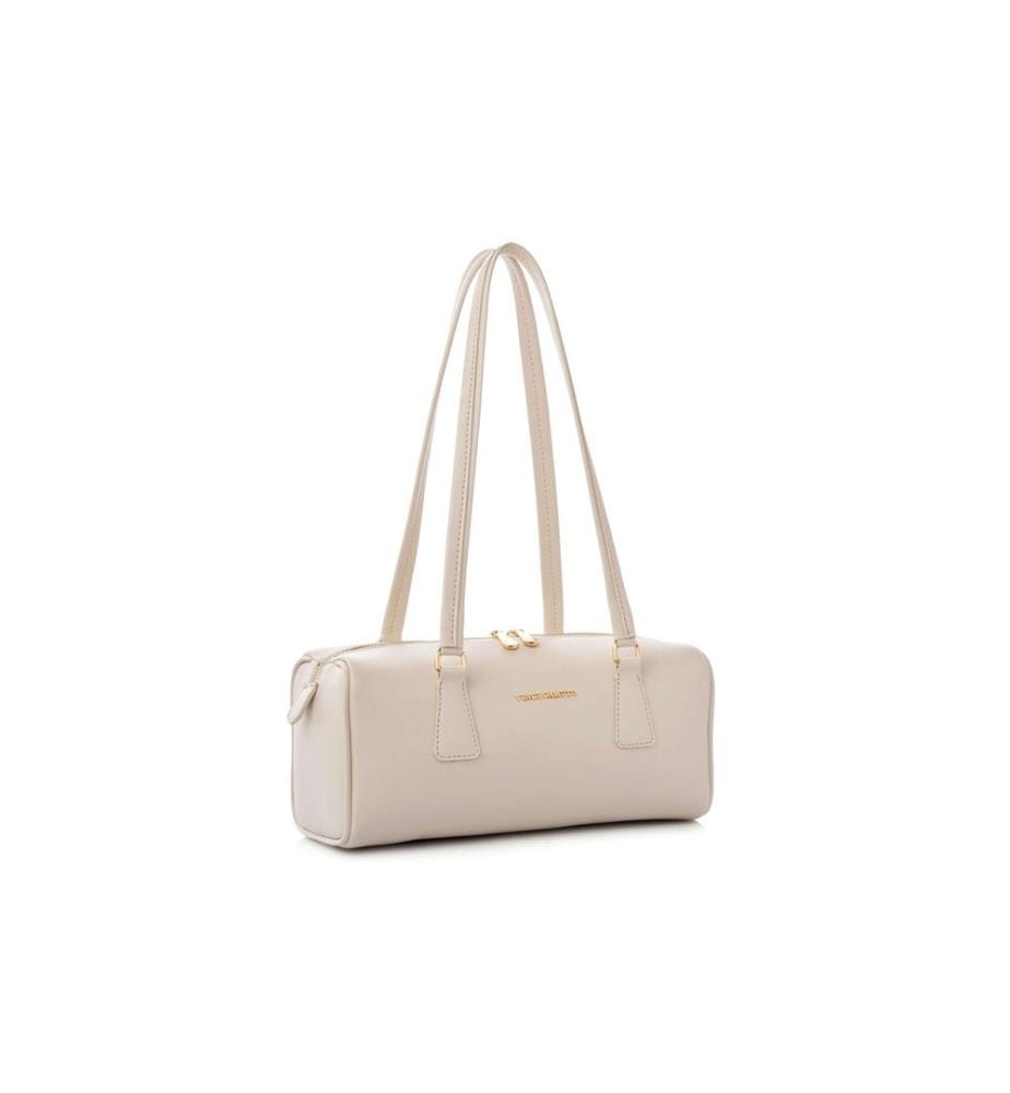 Shoulder Bag, 100% POLYVINYL LEATHER, Cream