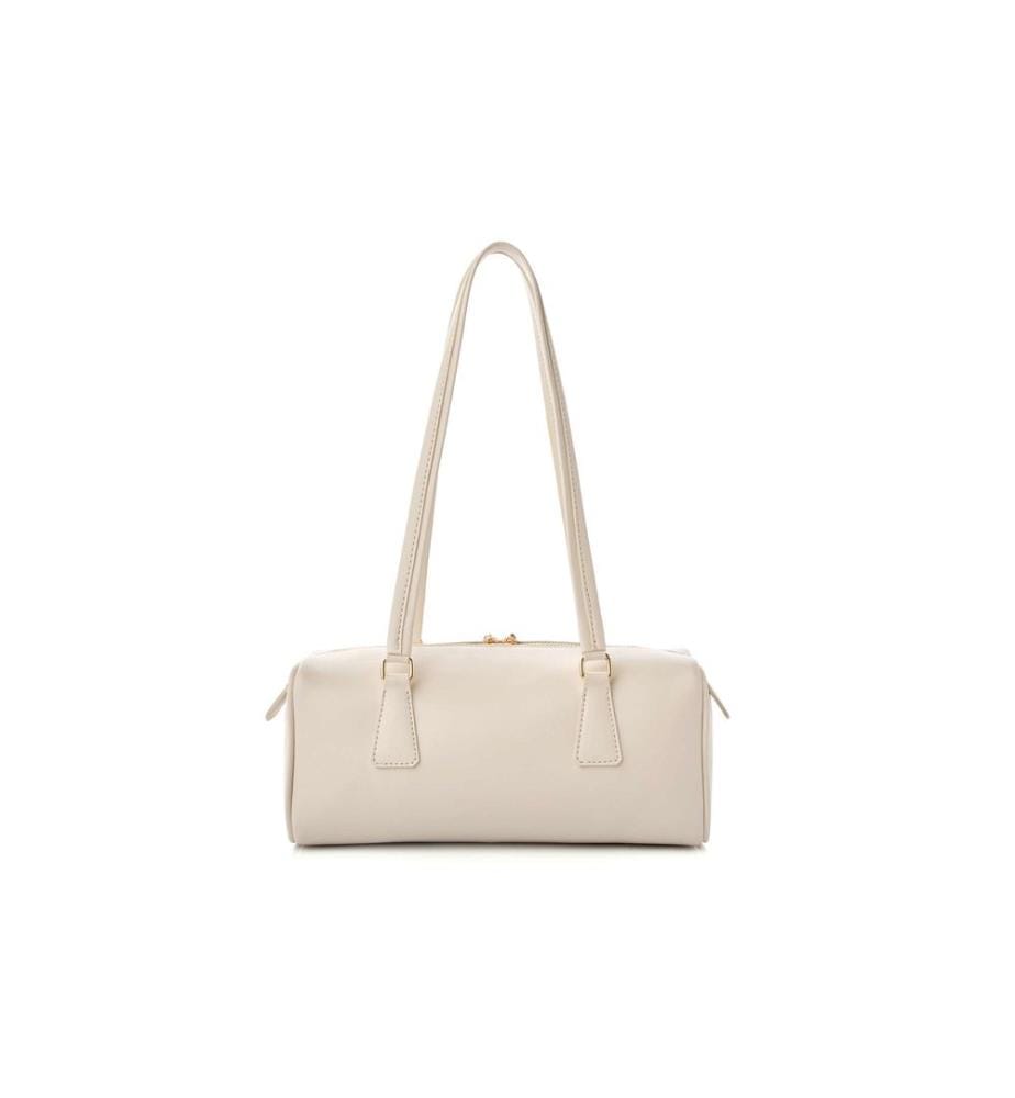Shoulder Bag, 100% POLYVINYL LEATHER, Cream