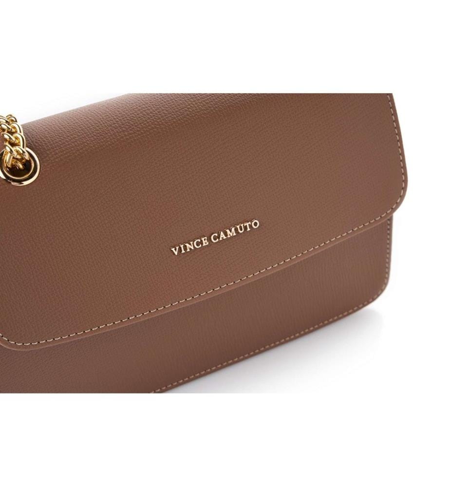 Borsa a tracolla, 100% pelle polivinilica, visone