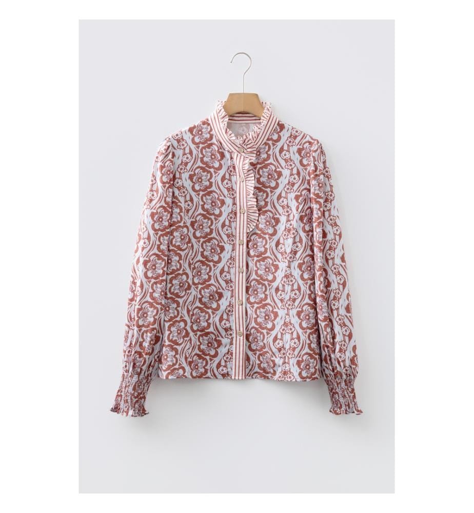 Chemise Manches Longues Boutonnée - Bleu
