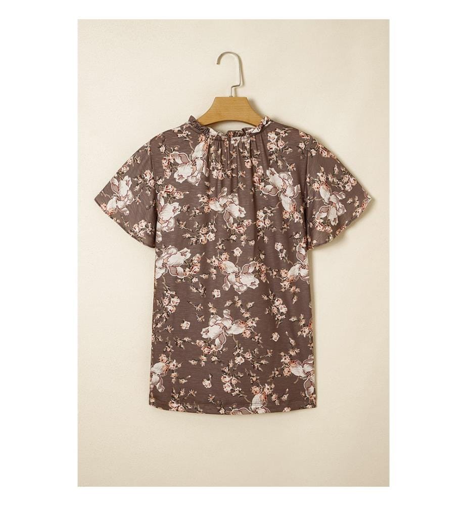 Khaki Short Sleeve Blouse - Khaki