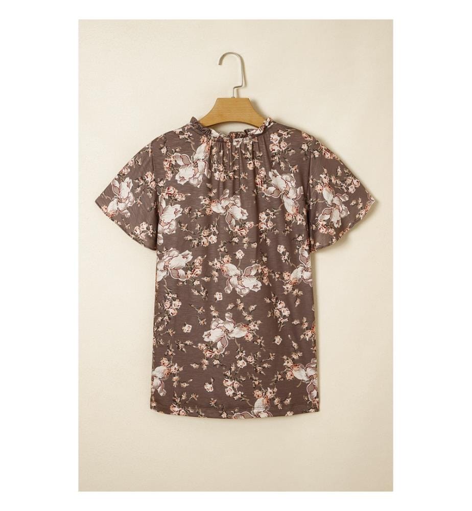Khaki Short Sleeve Blouse - Khaki