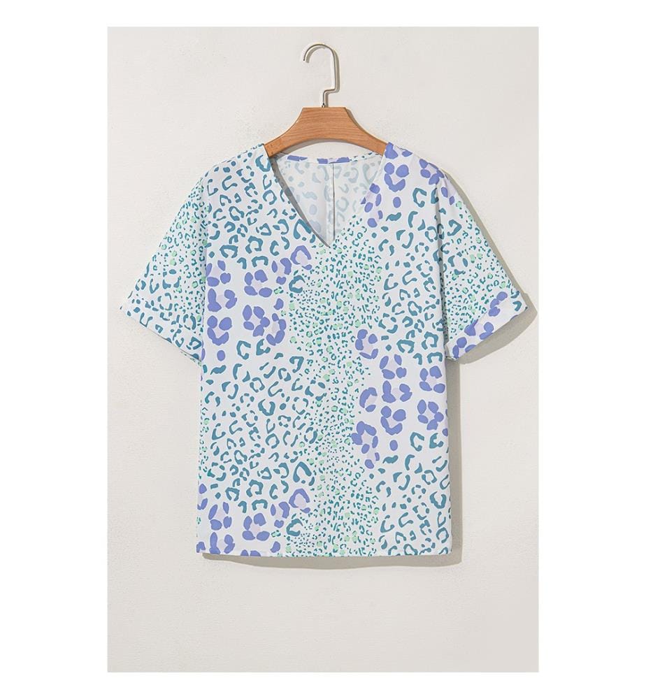 Short Sleeve Blouse - Sky Blue