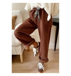 Uni Pants with fleece lining - Brown