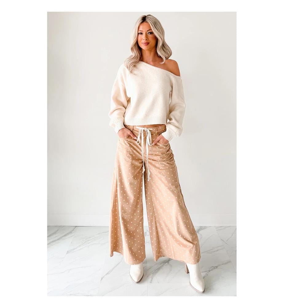 Pantaloni a pois - Verde