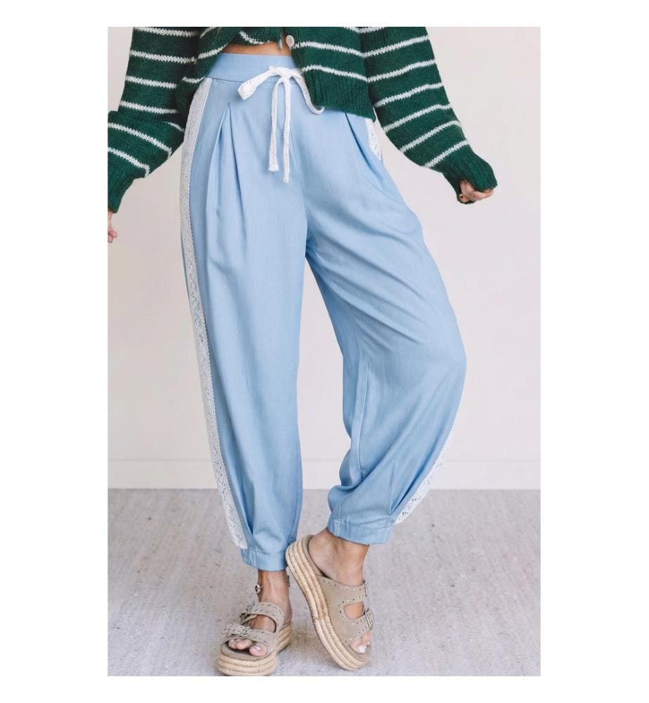 Pantalon Ample - Bleu