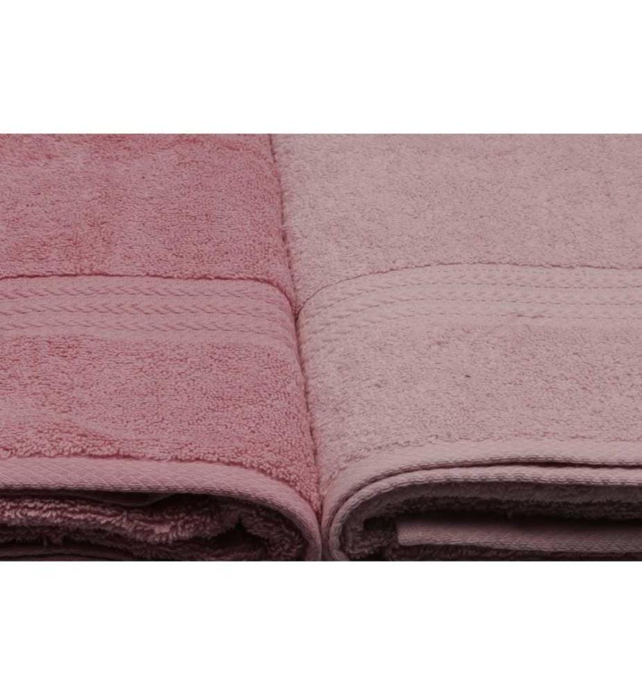 Set of 4 Bath Towels - Pink