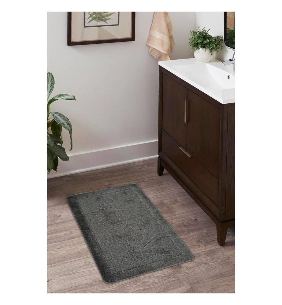 Happy Bath Mat - Anthracite