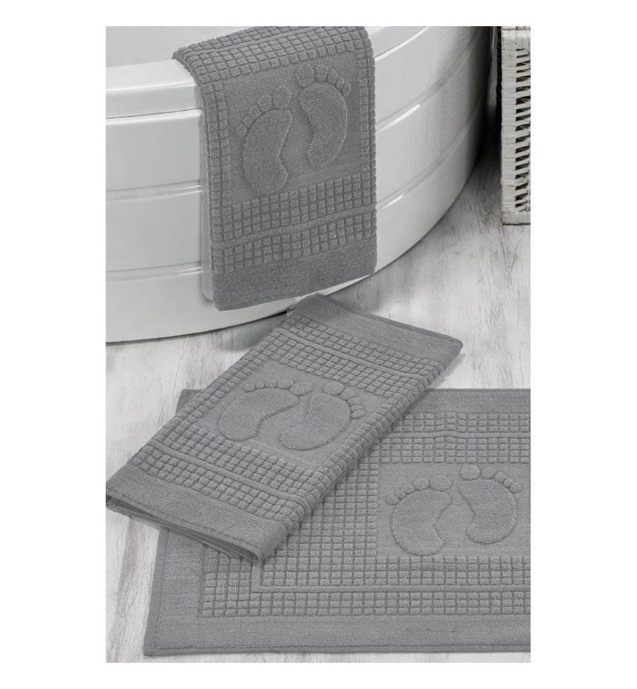 Set of 3 Bath Mats - Gray
