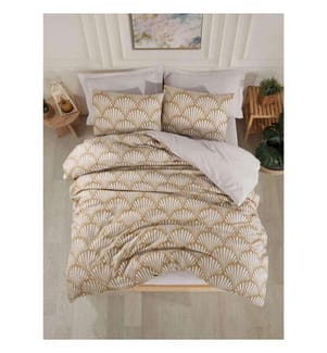 Yelpaze Bedding Set - Brown