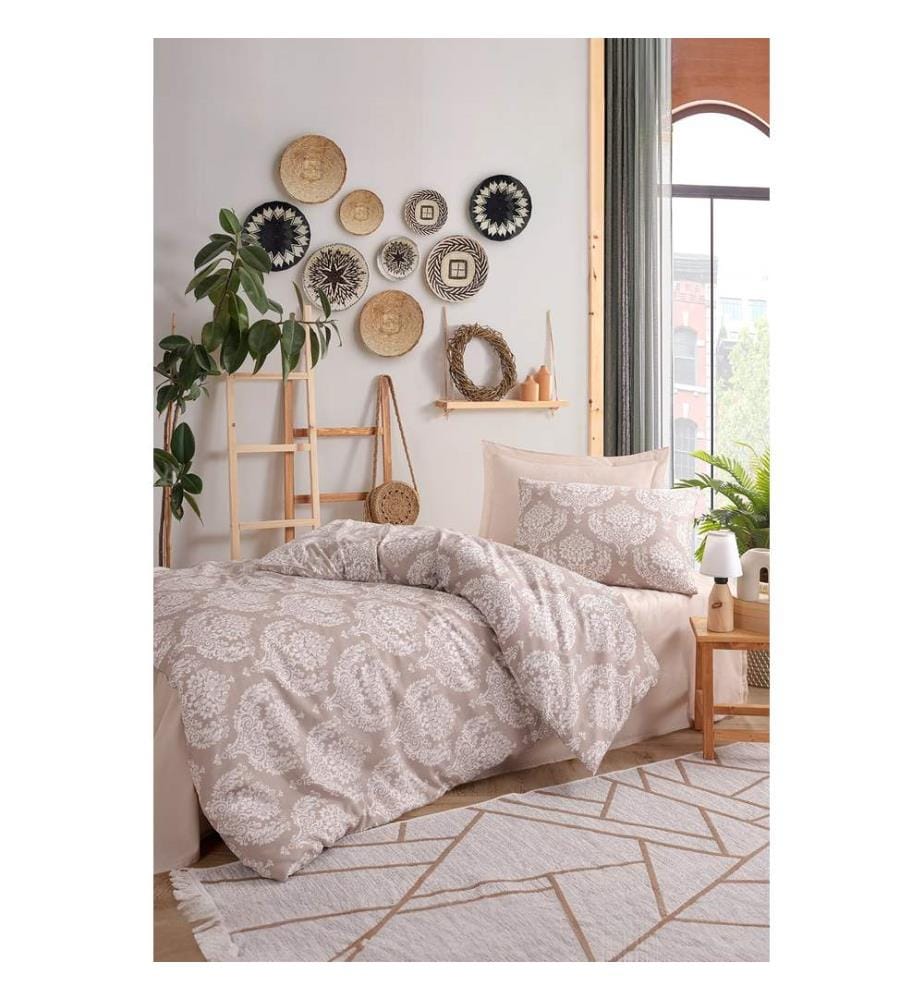Single Bedding Set - Brown