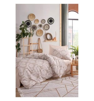 Single Bedding Set - Brown