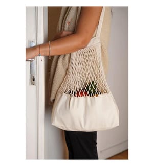 Netz-Tasche – Hellbeige