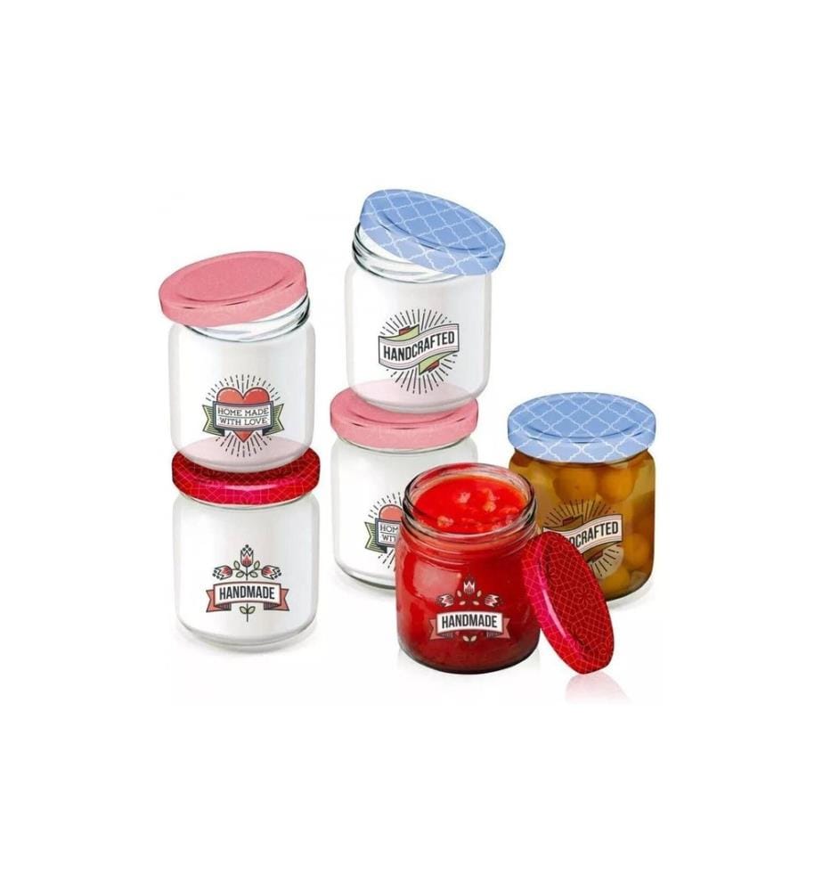 alpina Bocaux à vis 200 ml, 6 pièces