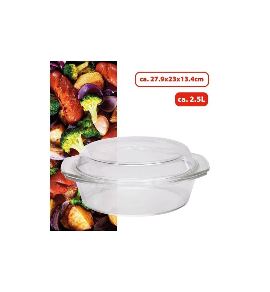 Plat à gratin alpina 2.5 l Ovale, Transparent