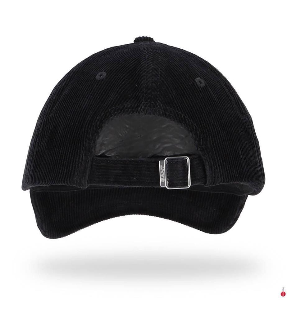 Mütze aus geripptem Velours - Schwarz