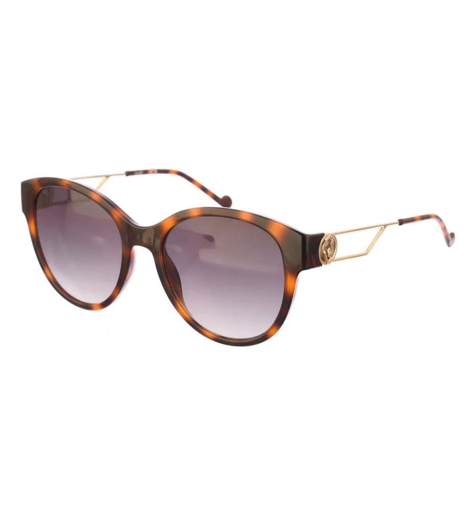 Lunettes de soleil ovales - Havana