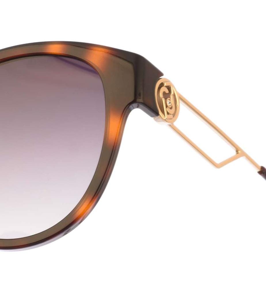 Lunettes de soleil ovales - Havana