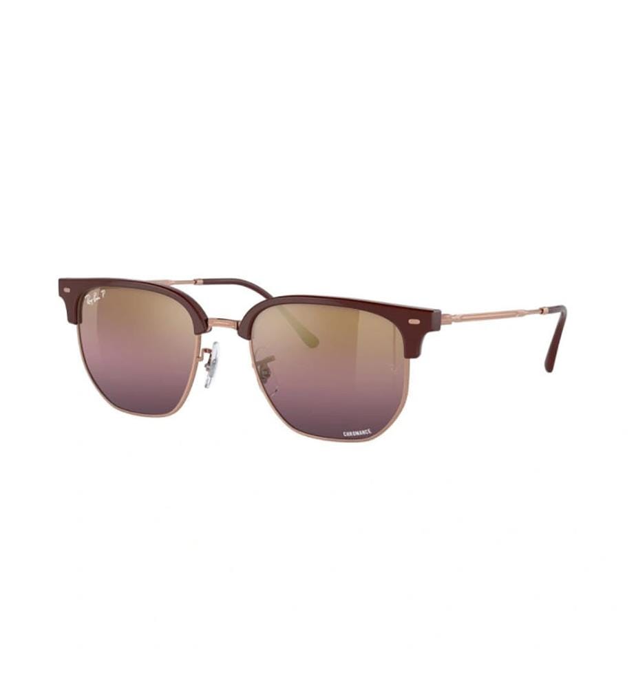 New Clubmaster Sunglasses - Bordeaux Polished on Rose Gold and Chromed Gold/Red