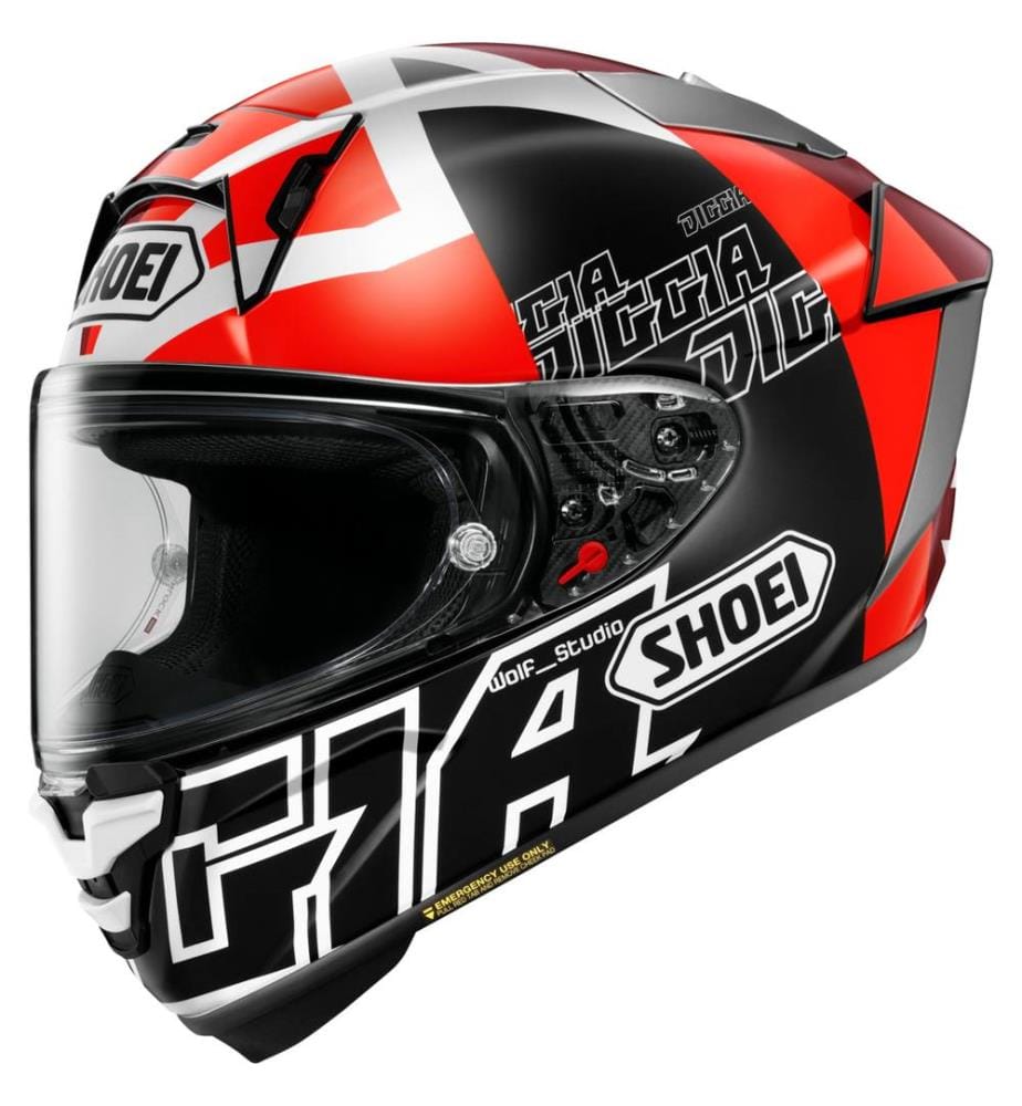Casque intégral X-Spirit Pro Diggia 2 TC-1 - Rouge/Noir/Blanc