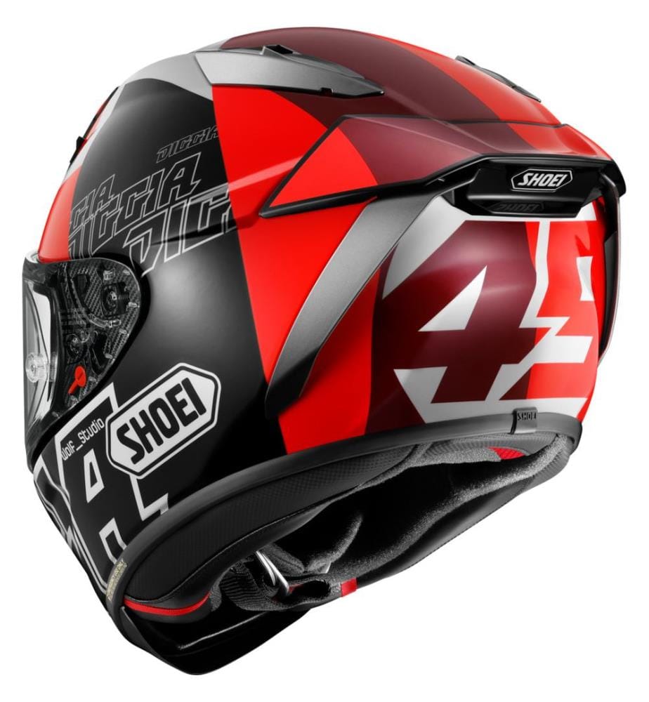Casque intégral X-Spirit Pro Diggia 2 TC-1 - Rouge/Noir/Blanc