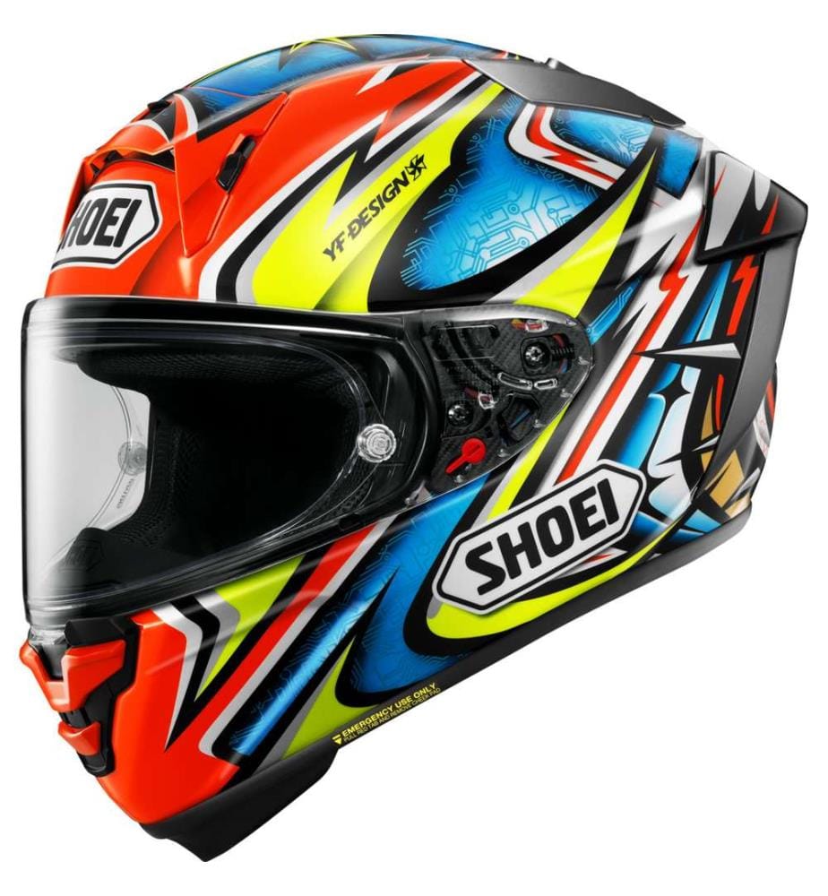 Casque intégral X-Spirit Pro Daijiro TC-1 - Rouge/Bleu/Jaune