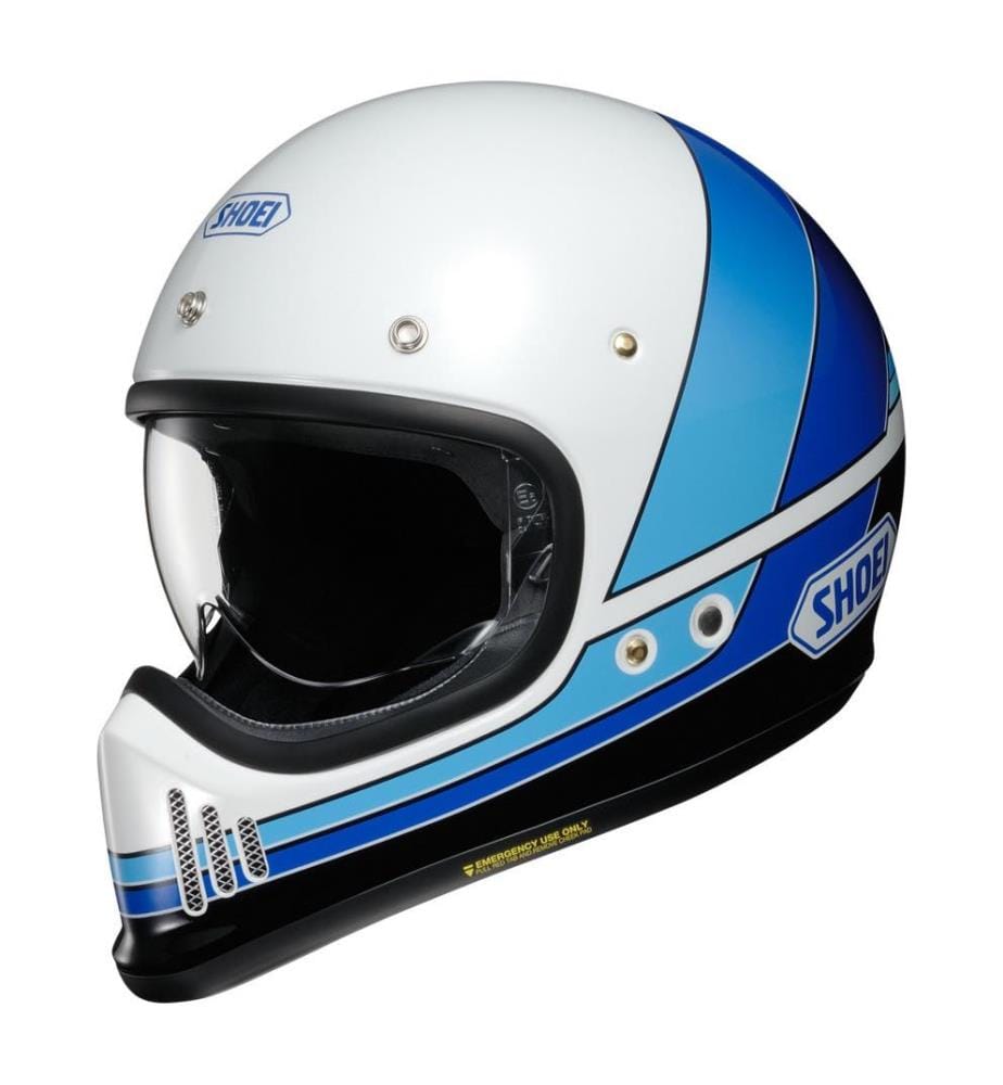 Casque Intégral EX-Zero Equation TC-11 - Blanc, Bleu, Noir