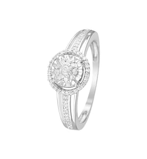 Ring Grennelle - Weissgold 375/1000