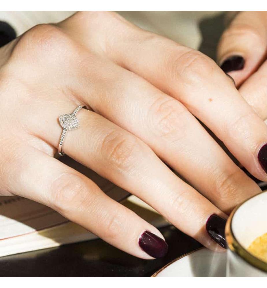 Ring Sansa - Weissgold 375/1000