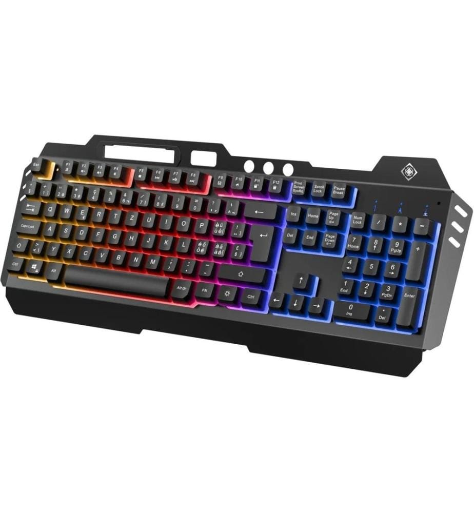 DELTACO Gaming-Tastatur Set GAM-113 V2 3-in-1 RGB Schwarz
