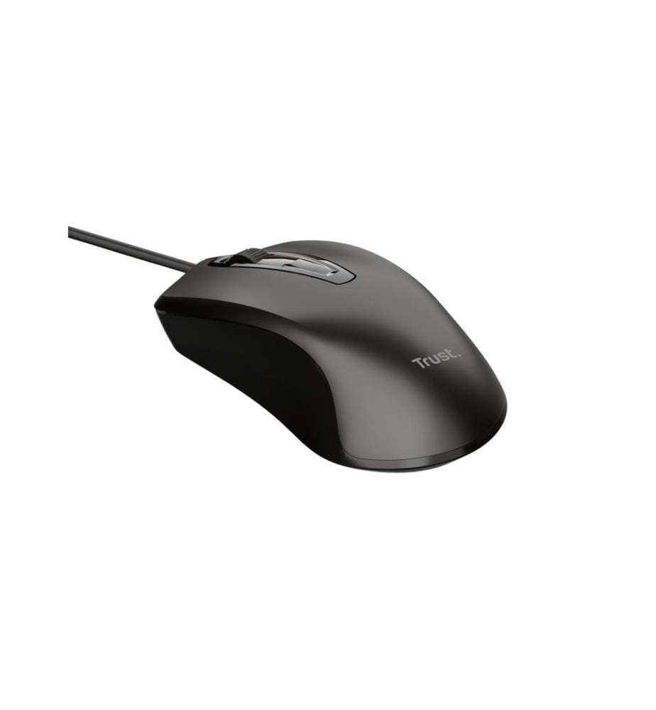 Trust Maus Basic Schwarz, Optisch, Kabelgebunden, USB-Anschluss