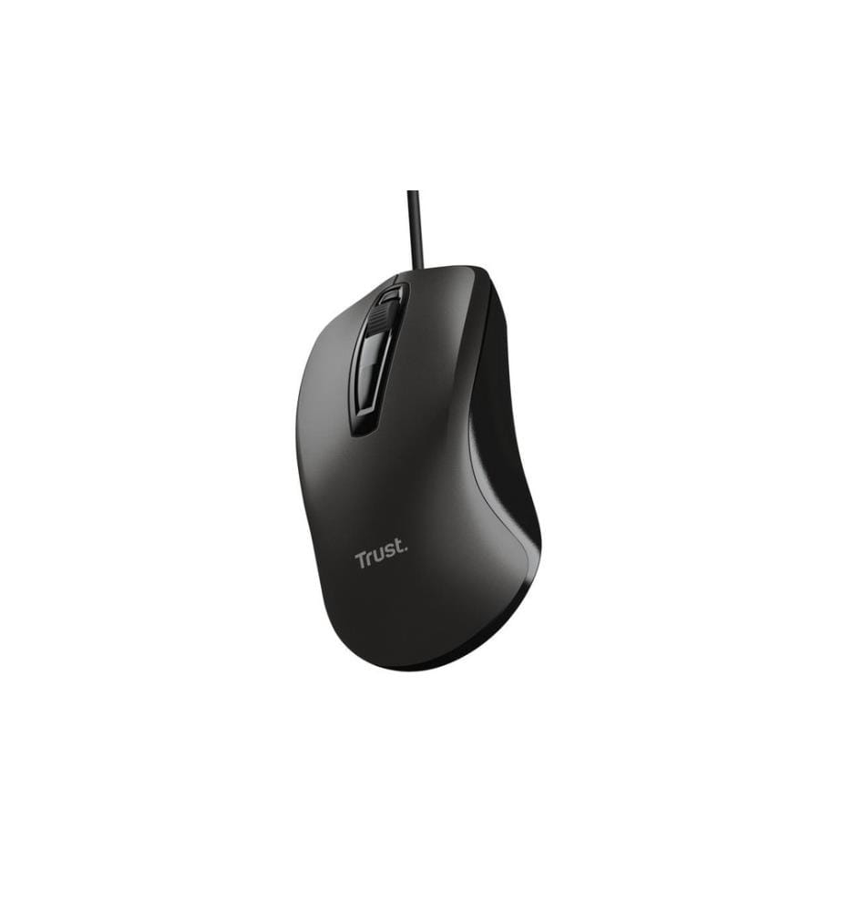 Trust Maus Basic Schwarz, Optisch, Kabelgebunden, USB-Anschluss