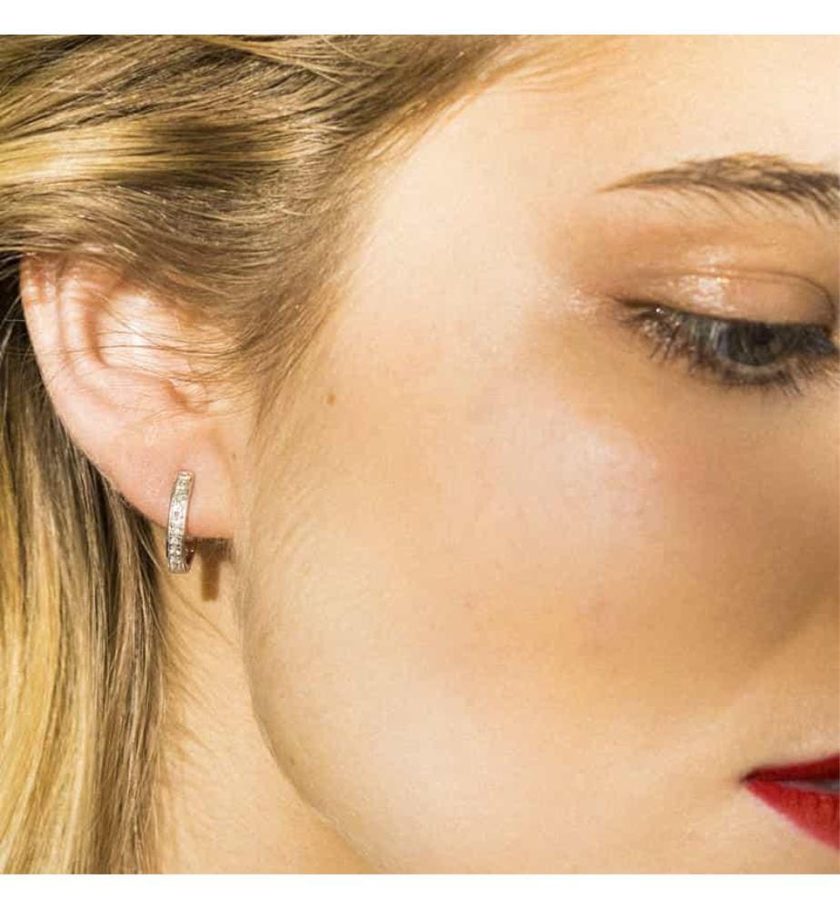Boucles d'oreilles Pure Seduction - Or blanc