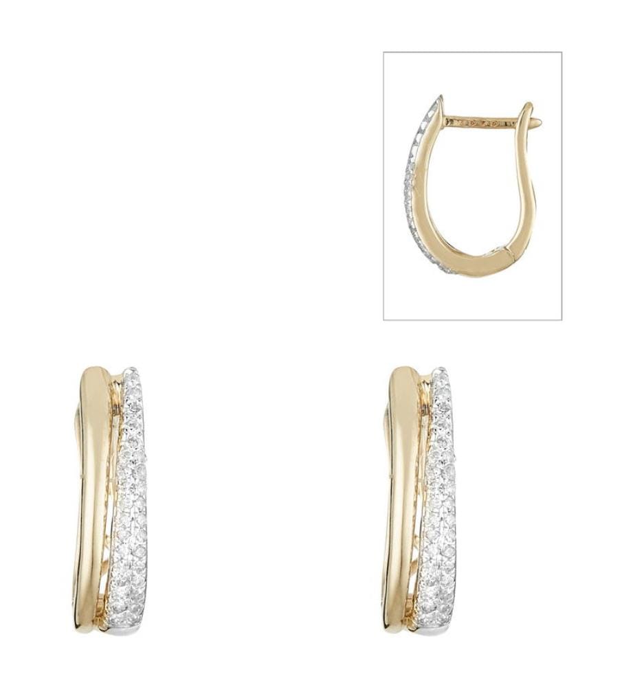 Boucles d'oreilles Créoles Maya - Or jaune