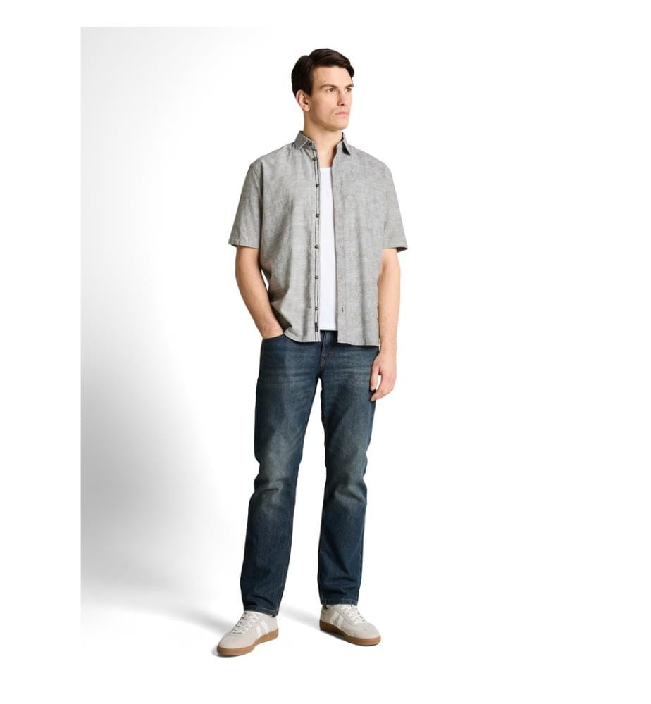 Chemise Comfort - Greyish Olive Tonal Design