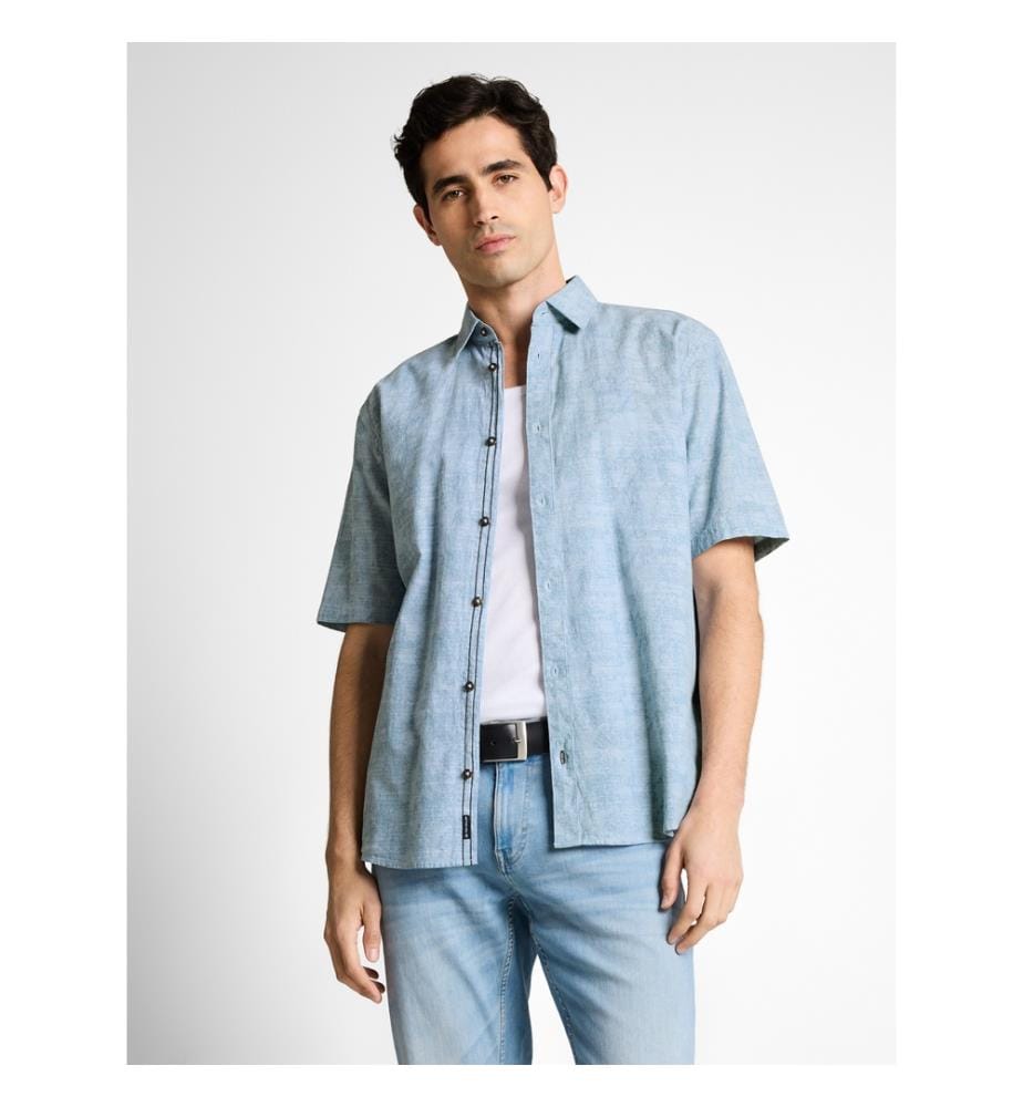 Chemise Comfort - Light Blue Tonal Design