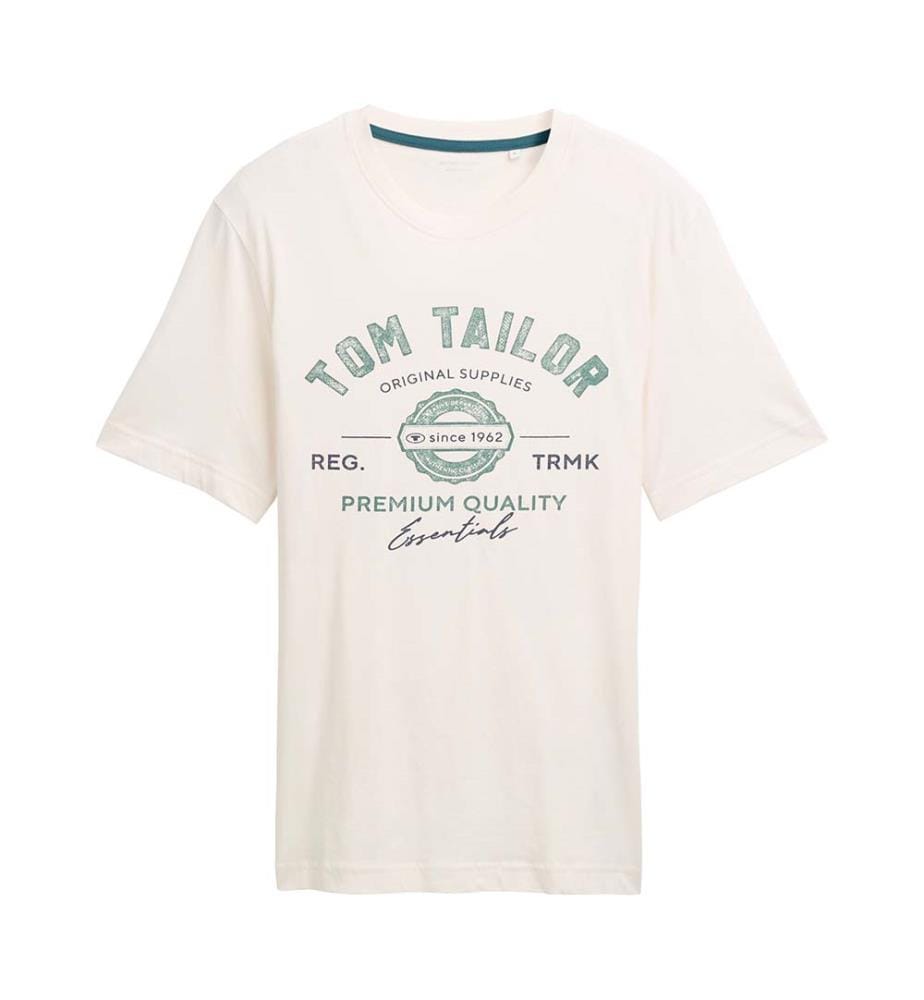 T-shirt avec logo imprimé - Gardenia White