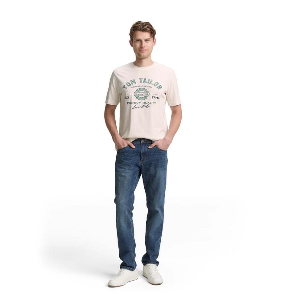 T-shirt avec logo imprimé - Gardenia White