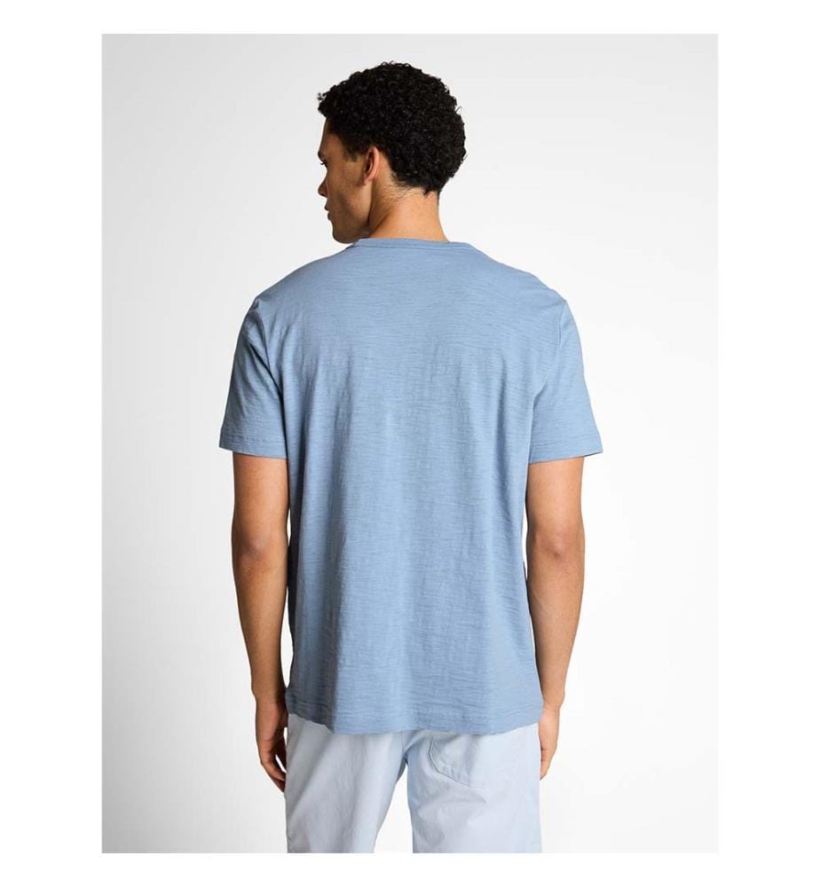 T-shirt en mélange avec impression photo - Mountain Spring Blue